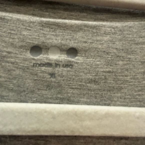 NWT Short-sleeved grey front-tie knee-length tee shirt dress Three Dots XL - Picture 4 of 5